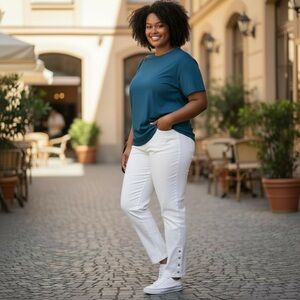 Counterparts Women's Crisp White Straight Leg Pants